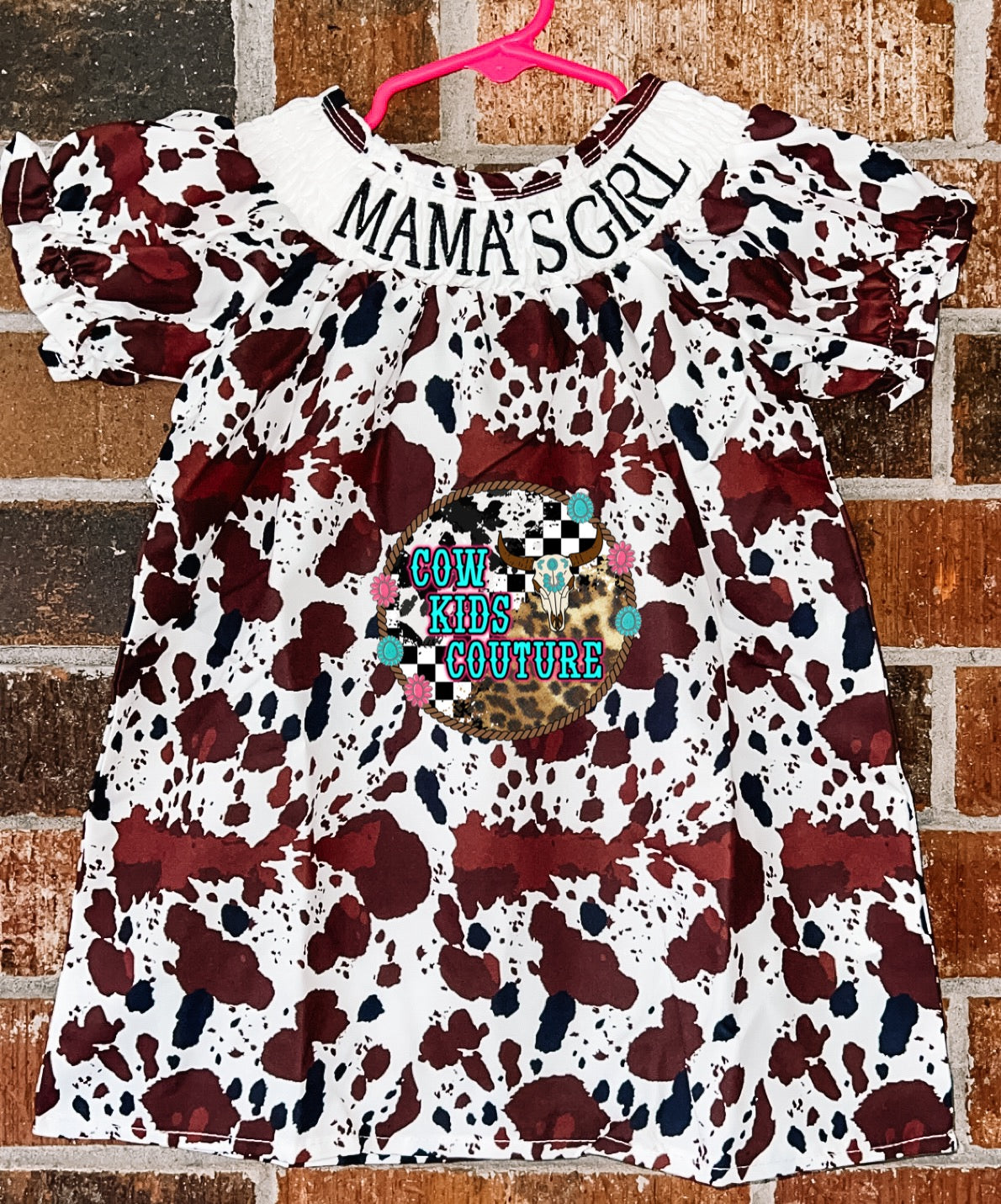Mamas girl smocked dress